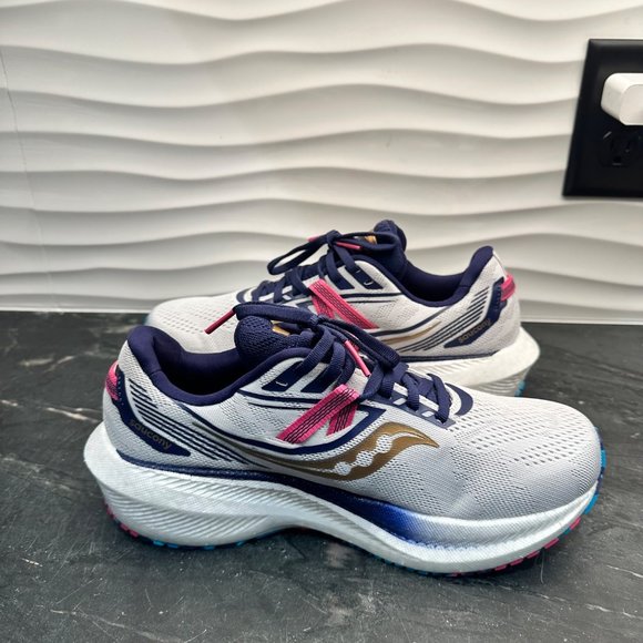 Saucony Triumph 20 Women’s 8.5 Prospect Glass Running Shoes S10759-40 PWRrun+ - Picture 5 of 10